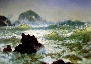 Albert Bierstadt Seal Rock, California Norge oil painting reproduction